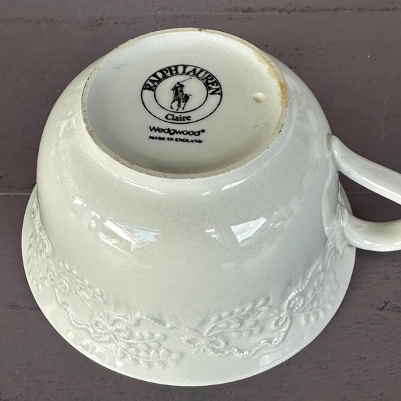Ralph Lauren Wedgwood China Claire 2 Cups - Picture 8 of 8
